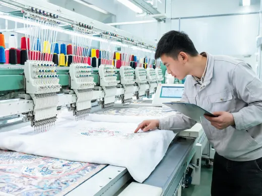 Home textile stitching