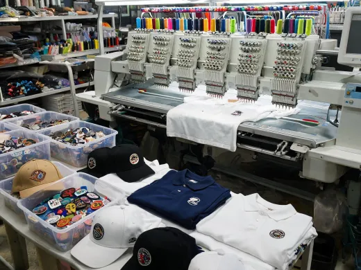 Promotional embroidery shop